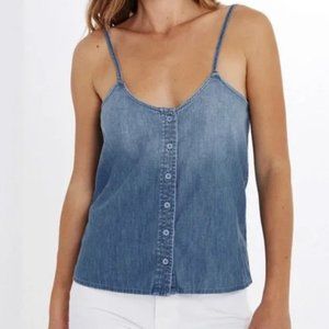 AG ADRIANO GOLDSCHMIED Blue Denim Austen Tank Top Size Small